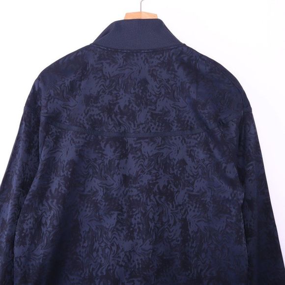 NIKE Full Zip Jacquard Navy Jacket - Picture 7 of 7